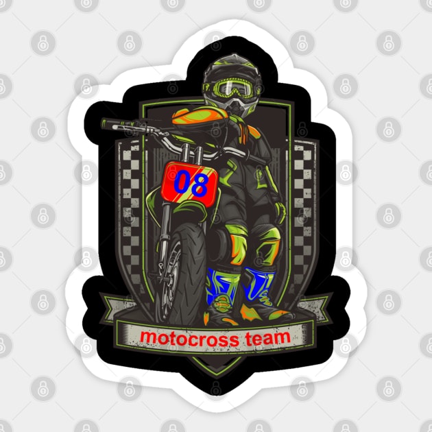 MOTOCROSS TEAM Sticker by imdesign